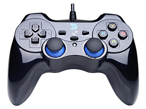 ZD-V+ USB Wired Gaming Controller Gamepad For PC/Laptop Computer(Windows XP/7/8/10/11) & PS3 & Android & Steam - [Black]