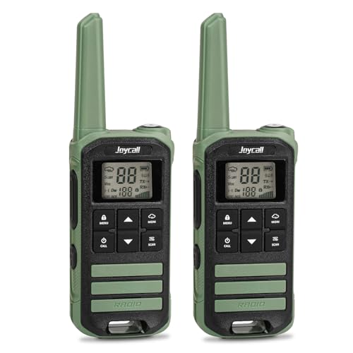 Joycall Long Range Walkie Talkies for Adult with NOAA Weather Alert Portable Walkie Talkies Rechargeable 22 Modifiable FRS Two Way Radios with Charger Cable &1500mAh Li-ion Battery