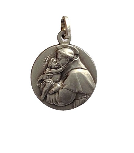 925 STERLING SILVER SAINT ANTHONY OF PAUDUA MEDAL - THE PATRON SAINTS MEDAL - 100% MADE IN ITALY