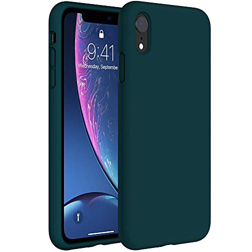 Miracase Liquid Silicon Case Compatible with iPhone 6.1, Gel Rubber Full Body Protection Shockproof Cover Case Drop Protection for Apple iPhone 6.1 (Teal)