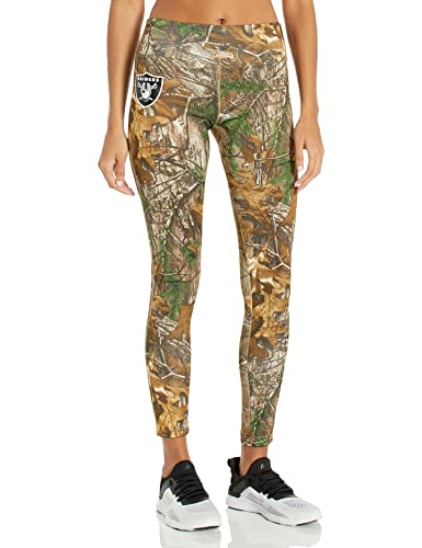 Officially Licensed Zubaz Women's NFL NFL Realtree Xtra Legging, Las Vegas Raiders, Size Small