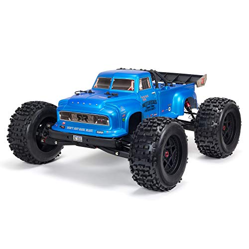 ARRMA 1/8 Notorious 6S V5 4WD BLX Stunt RC Truck with Spektrum Firma RTR (Transmitter and Receiver Included, Batteries and Charger Required), Blue, ARA8611V5T2