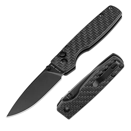 Kizer Original(XL) 3.27 Inches 154CM Steel Blade EDC Knife Carbon Fiber Handle Pocket Knife V4605M1