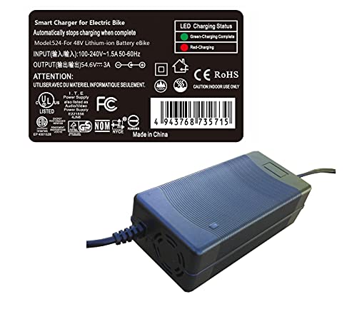 3 Amps Smart Charger Compatible with Lectric XP Lite and Lectric XPremium Electric Bike