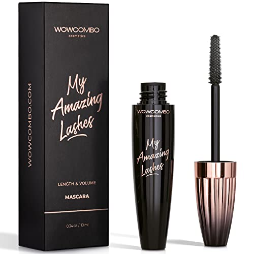 My Amazing Lashes Mascara - Volume and Length - Lengthening Mascara - Stays On All Day - Tubing Mascara for All Ages & Skin Types - Instantly Create The Look of Lash Extensions (RICH BLACK)
