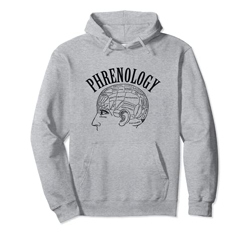 Phrenology Chart Head Pseudoscience Pullover Hoodie