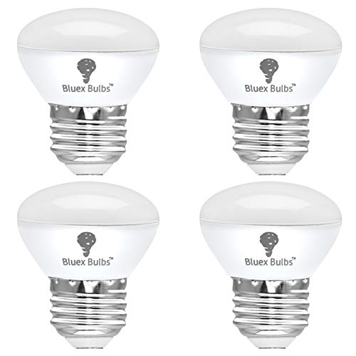 4 Pack R14 LED Bulb 4W E26 Base Mini Reflector Floodlight Light Bulb Dimmable 2700K Warm White - 40W Equivalent - Mini Light Bulbs, Short Light Bulbs, Curio Cabinet Light Bulb, R14 Bulb Flood Light