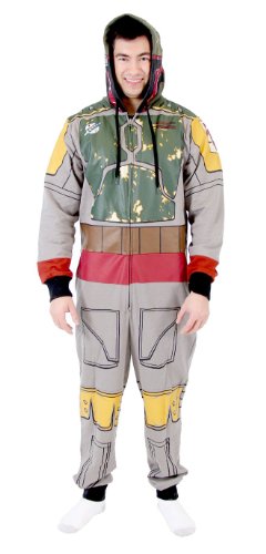 STAR WARS Men's Bobas Jumpsuit, Gray, Large