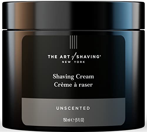 The Art of Shaving Unscented Shaving Cream for Men - Beard Care, Protects Against Irritation and Razor Burn, Clinically Tested for Sensitive Skin, 5 Fl Oz (Pack of 1)