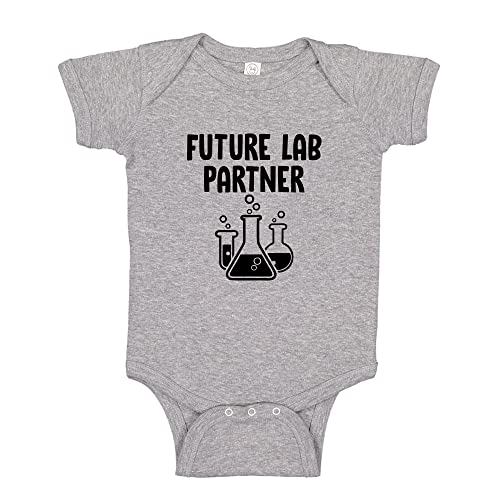 The Shirt Den Future Lab Partner Baby Bodysuit One Piece NB Athletic Heather