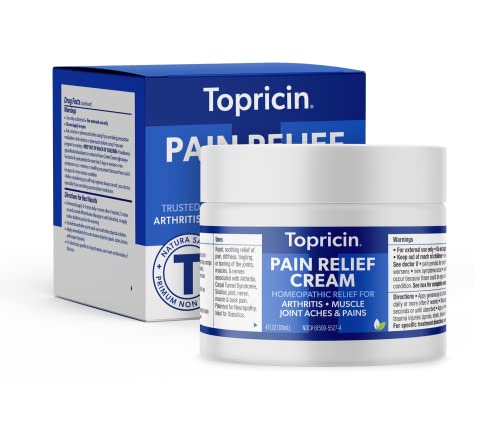 Topricin Pain Relief Cream (4 oz) Fast Acting Pain Relieving Rub