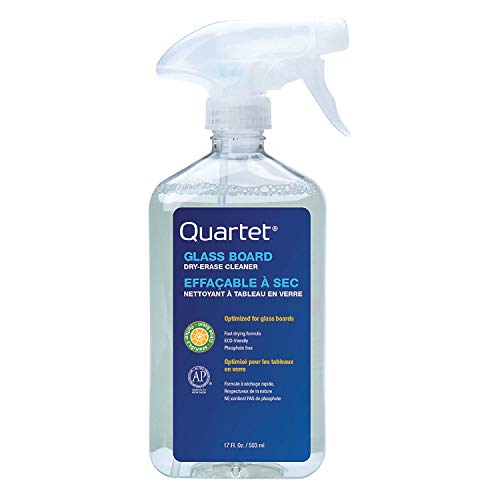 Quartet Glass Dry Erase White Board Cleaner, Whiteboard Cleaning Spray, 17 oz, Orange Scented (562)
