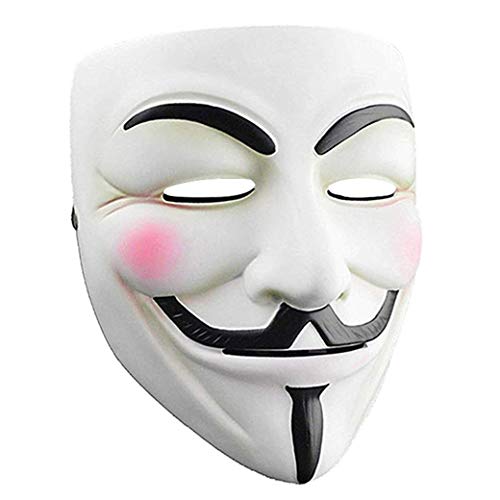 Junyulim Anonymous Vendetta Hacker Mask Guy Fawkes Game Master Mask For Halloween Cosplay