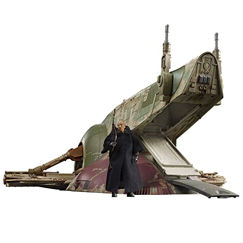 STAR WARS The Vintage Collection Boba Fett’s Starship Toy 3.75-Inch-Scale The Book of Boba Fett Vehicle, Toys for Kids Ages 4 and Up