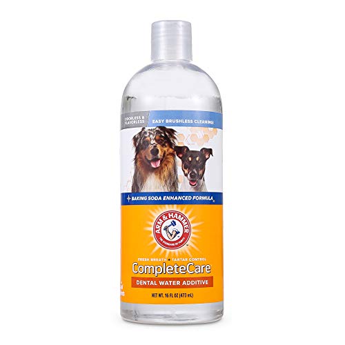 Arm & Hammer Complete Care Fresh Dental Water Additive for Dogs, 16 Fl Oz - Flavorless Dog Water Additive, Dog Mouth Wash, Dog Dental Rinse, PetWater Additive, Pets Dental Care for Bad Breath