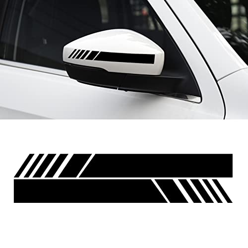 SINGARO Car Exterior Accessories Rear View Mirror Stickers Decor Car Body Sticker Vinyl 4pcs (Black)