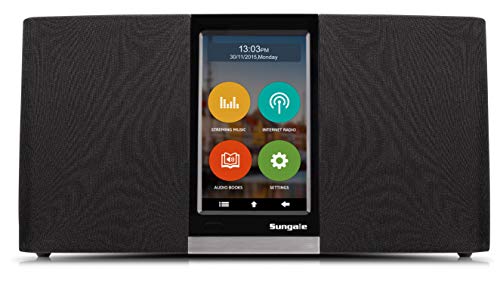 Sungale Wi-Fi Internet Radio...Listen to Thousands of Radio Stations & Streaming Music Through an Assortment of Popular apps with User Friendly Touchscreen