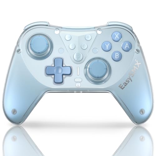 EasySMX Switch Controller Pro, Hall Effect Controller Wireless for Nintendo Switch/Lite/OLED, Switch Controller with Protective Case, Lock Button, Turbo, Rumble Vibration, Wake Up,Motion Control