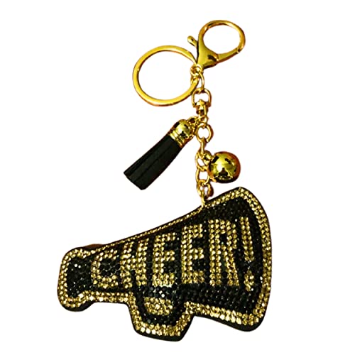 Cheer Keychain for Girls, Bling Cheerleader Backpack Keychain, Cheer Bag Charms