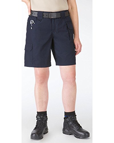 5.11 Tactical Women's Taclite Pro 9-Inch Shorts, Ripstop Fabric, Adjustable Waistband, Style 63071, Dark Navy, 6