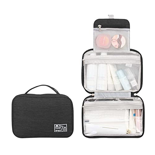Large Makeup Bag 10x6.6 Inch Water Resistant Big Makeup Bag Magic Cosmetic Pouch Bag Drawstring with Handle Toiletry Bag Shampoo,toiletries Full-Size Container Tools Case for Women Girlfriend Gifts