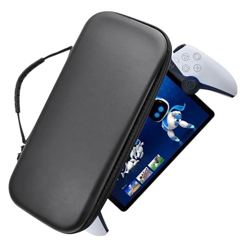 Storage Bag For Sony PlayStation Portal Game Accessories Protective Eva Hard Shell Case Shockproof Carring Case EVA Hard Bag Handheld Travel Protective Handbag (artificial leather)