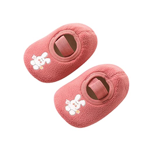 Baby Girls Boys Fleece Booties Infant Winter Indoor Slippers Waterproof Warm Fur Lining Non-slip Outdoor Winter Shoes