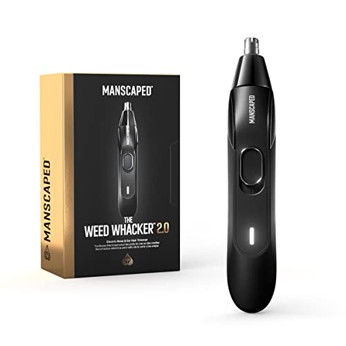 MANSCAPED Weed Whacker 2.0 Electric Nose & Ear Hair Trimmer – 7,000 RPM Precision Tool with Rechargeable Battery, Wet/Dry, Easy to Clean, Improved Stainless Steel Replaceable Blade
