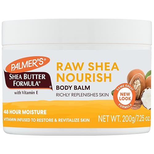 Palmer’s Shea Butter Formula Raw African Shea Butter Balm, Nourishing Body Moisturizer for Rough, Dry Skin, 7.25 Ounces
