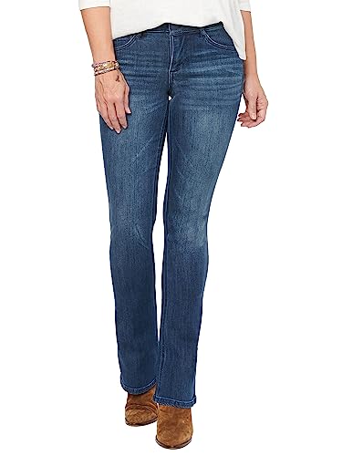 Democracy womens Absolution Itty Bitty Boot Jeans, Blue, 12 US