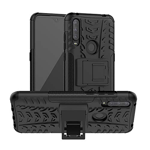 Osophter for Alcatel 3L 2020 Case,Alcatel 1S/1V 2020 Case Dual Layer Shock-Absorption Cover Protective Cell Phone with Kickstand Combo PC+TPU Back Cases for Alcatel 1V 2020(KUI Black)