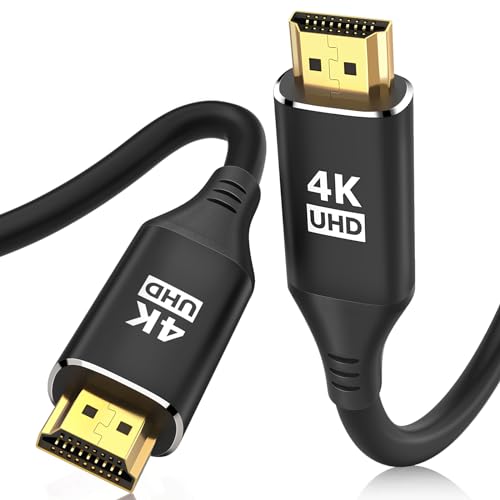 KELink HDMI Cables 20FT/6M, 4K @ 60 Hz in-Wall CL3 Rated HDMI 2.0 Cord High Speed HD Shielded Cord Compatible with Roku TV/Laptop/PC/HDTV and More