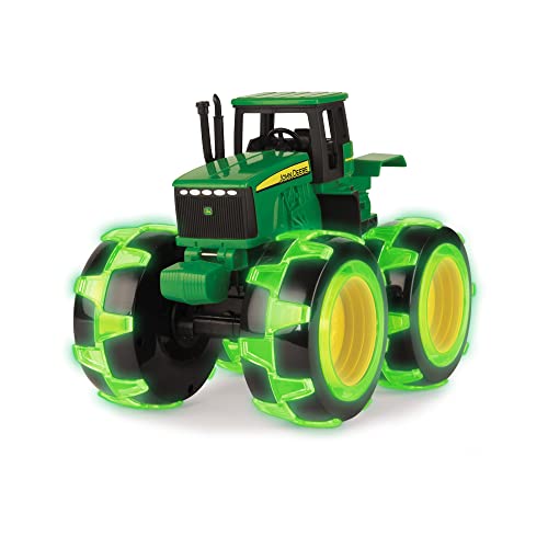 John Deere Tractor - Monster Treads Lightning Wheels - Motion Activated Light Up Monster Truck Toy - John Deere Toys - Frustration Free Packaging - Kids Outdoor Toys Ages 3 Years and Up