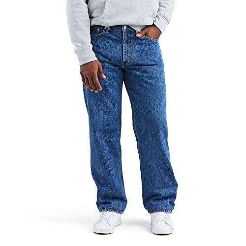 Levi's Men's 550 Relaxed Fit Jeans (Also Available in Big & Tall), Medium Stonewash, 46W x 32L