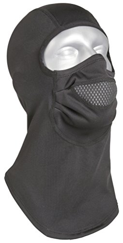 Hot Chillys Adult Micro-Elite Chamois Balaclava with Chil-Block Mask - Black, Large/X-Large