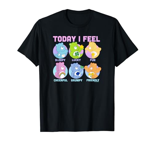 Care Bears Vintage Neon Today I Feel Emotions Box Ups T-Shirt