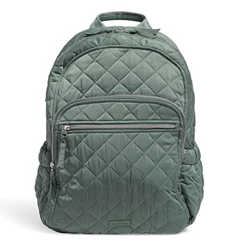 Vera Bradley Women's Performance Twill Campus Backpack, Olive Leaf, One Size