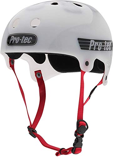 Pro-Tec Classic Bucky Skate and Bike Helmet, Large, Translucent White