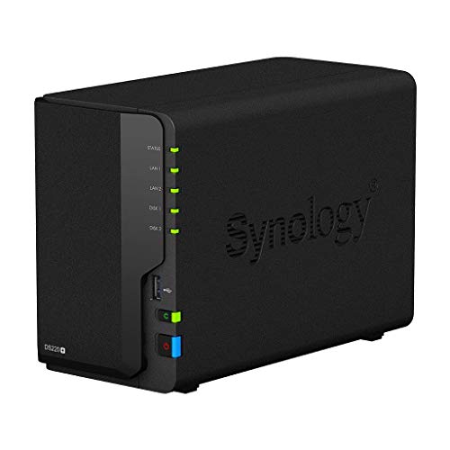 Synology 2 bay NAS DiskStation DS220+ (Diskless),Black