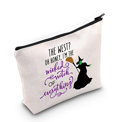 LEVLO Wicked Witch Of Everything Cosmetic Make Up Bag Witch Villains Fans Gift The West Oh Honey I'm The Wicked Witch Of Everything Makeup Zipper Pouch Bag For Friend Family (The West Oh Honey)