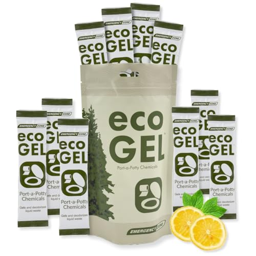 Emergency Zone Eco Gel Port-a-Potty Chemicals - Liquid Waste Gelling and Deodorizing Powder - 1 Pack