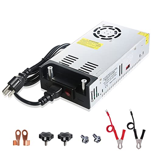 New Version DC 12V 50A 600W Switching Power Supply Adapter 110V AC to 12V DC Converter Power Supply Transformer PSU for 12Volt Motor Pump CCTV Security Camera Car Stereo 3D Printer and More 12V Device