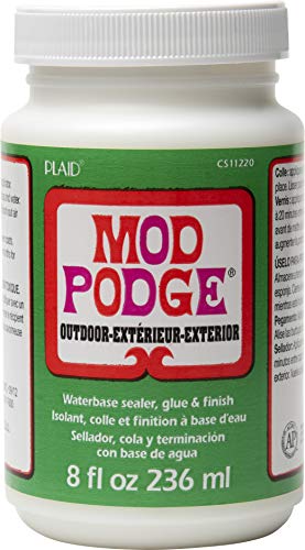 Mod Podge Waterbase Sealer, Glue and Finish for Outdoor (8-Ounce), CS11220 Clear Finish