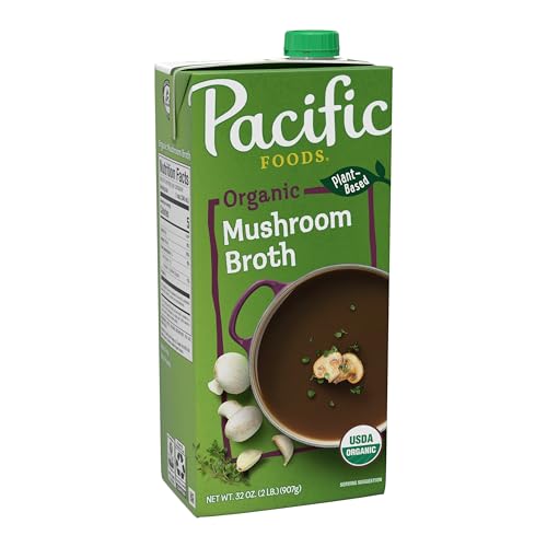Pacific Foods Organic Mushroom Broth, 32 oz Carton