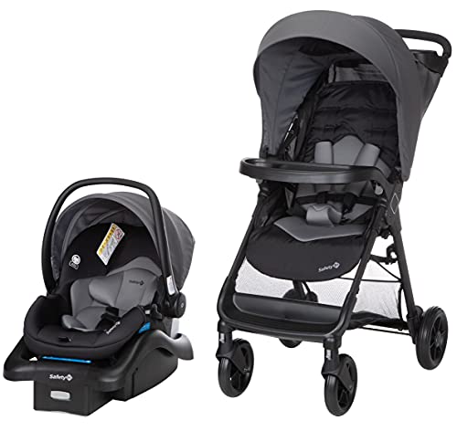 Safety 1st Smooth Ride Travel System Stroller and Car Seat OnBoard 35 LT - Efficient Infant Car Seat Stroller and Infant Car Seat and Stroller Combo, Monument