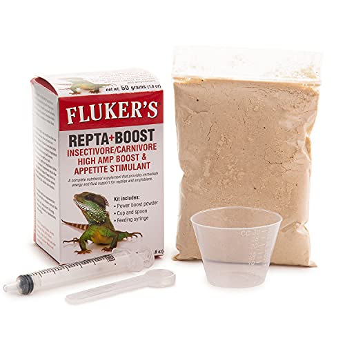Fluker's Repta Boost, Insectivore and Carnivore High AMP Boost Reptile Supplement, 50gm