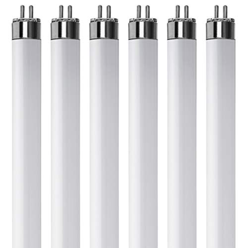 KOR (Pack of 6) F8T5/WW - T5 Fluorescent 3000K Warm White - 8 Watt - 12' Super Long Life Light Bulbs