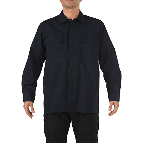 5.11 Tactical Ripstop TDU Long-Sleeve Shirt,Dark Navy,4X-Large