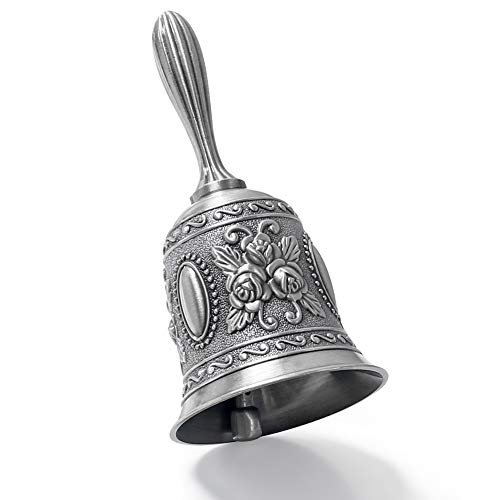 DomeStar Silver Hand Bell Call Bell Brass Wedding Bells
