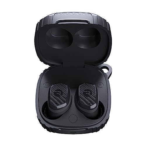 Raycon Impact Earbuds Military-Grade Impact Resistant, IP67 Bluetooth Earbuds with Stereo Sound, 90 Hours of Battery Life, Active Noise Cancellation (Black)